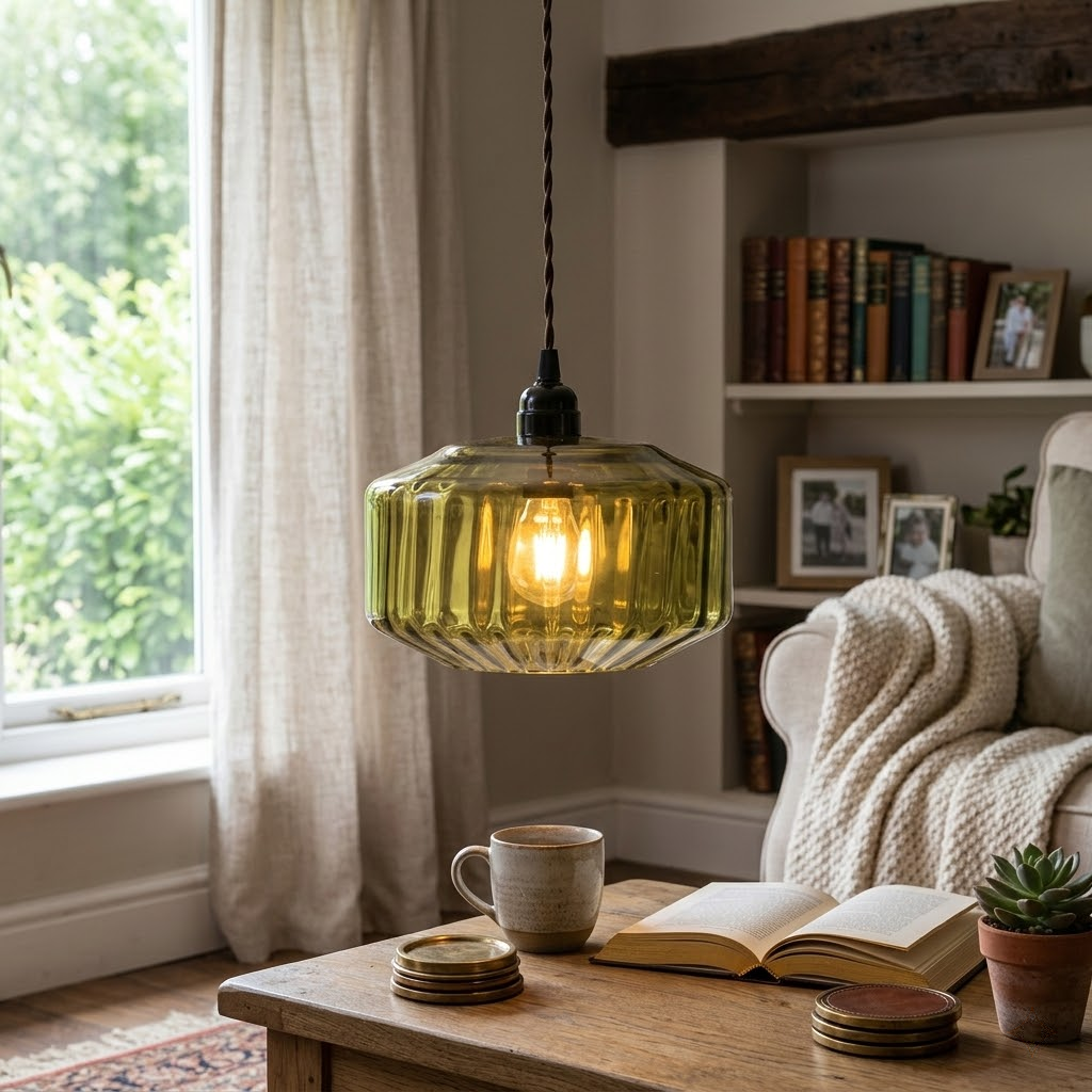 Porcelain flush mount lifestyle scene